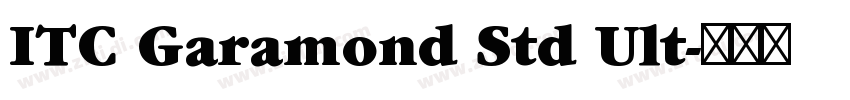 ITC Garamond Std Ult字体转换